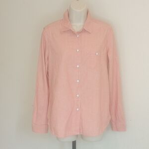 GAP 1969 Peach Button-Up Shirt Long Sleeves Sz M